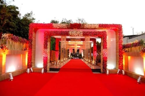 Image of Carpet Mat for Marriage Ceremony, Award Function, Hotel, Office, School & Colleges & Any Function Event and Carpets for Livin Room with Anti Slip Backing Rug Size 8 x 140 Feet