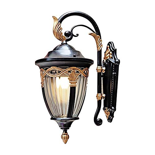 Applique murale étanche E27 luminaire extérieur laiton pour terrasse