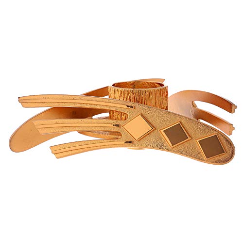 Gold Plated Candlestick, Casted Brass, h 2 cm