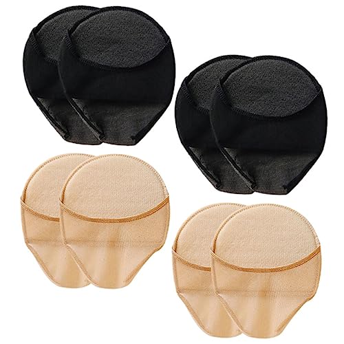 Healeved 4 Pairs Half Socks Forefoot Cushion Pads Breathable Toe Socks for Outdoor Casual Wear