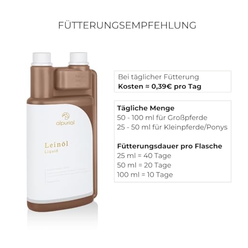 Alpurial Leinöl für Pferde – Leinöl kaltgepresst – Bild 4