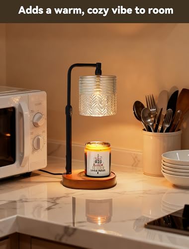 Lámpara calentadora de velas de diseño decoración vintage con apagado automático programable 8