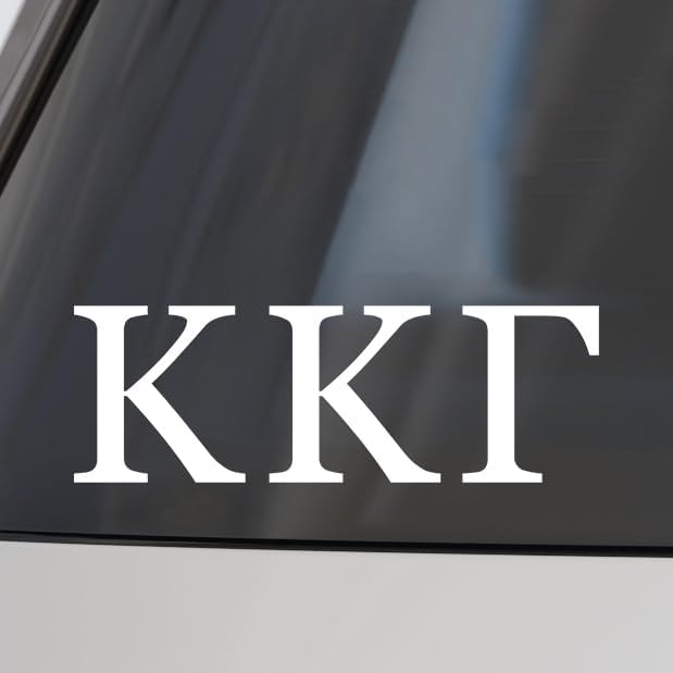 Image of Sorority Shop Kappa Kappa Gamma Car Decal Sticker- Greek Letters Design, Officially Licensed Kappa Kappa Gamma Sorority Window Sticker