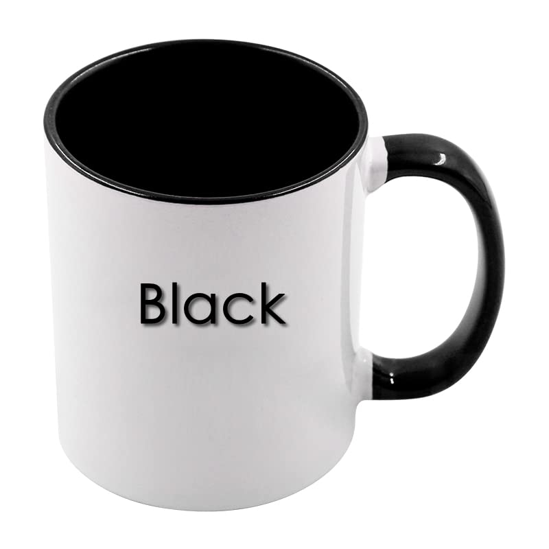 Amazon.com | 12pcs 11oz Sublimation Coffee Mugs Blanks,Two Tone Color, AAA  Quality (Black): Coffee Cups & Mugs