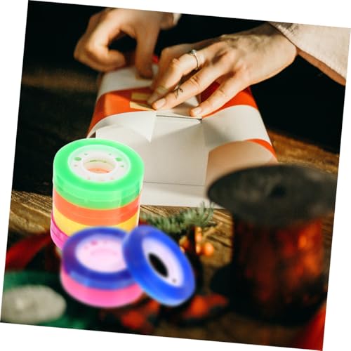 Cinta adhesiva BOPP transparente de colores aleatorios para manualidades 6