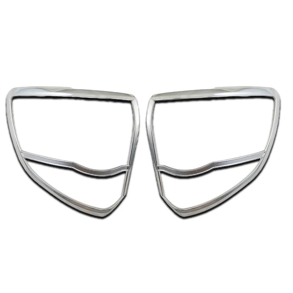 Luz Accesorio Cubierta De Luz Trasera Coche Plateada Abs Embellecedora Para Toyota Para Fortuner 2012-2015 Decoración Exterior Cubierta Protectora