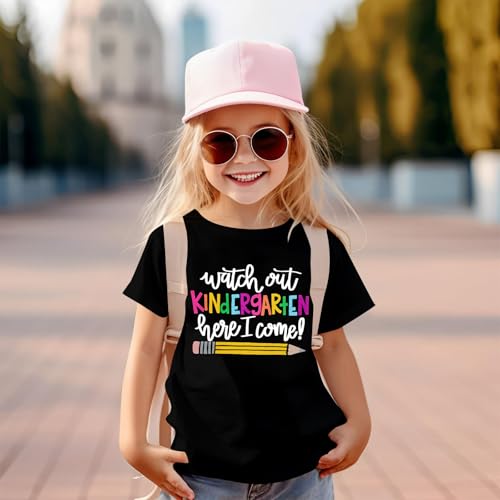 Image of Kindergarten Shirts for Girls Watch Out Kindergarten Here I Come Shirt Kids Back to School T Shirt Children School
