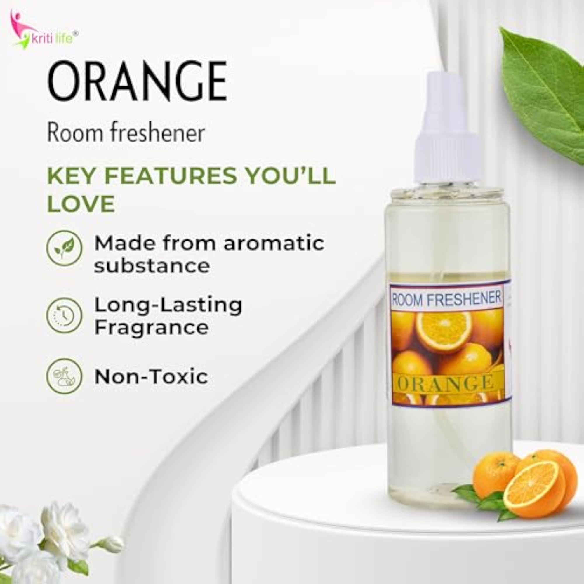 Orange Room Freshener Spray for Home