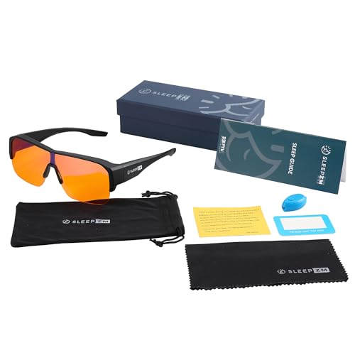 Image of Sleep ZM Blue Light Blocking & Light Sensitivity Fitover Glasses - 14 Lens Types for Comfort, Relaxation, Sleep & Relief