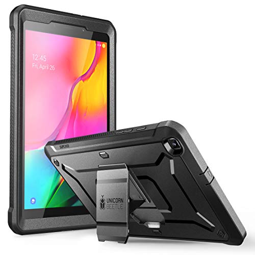 SUPCASE [Unicorn Beetle Pro] Case Designed for Galaxy Tab A 8.0 (SM-T295/SM-T290), with Built-in Screen Protector Full-Body Rugged Heavy Duty Case for Galaxy Tab A 8.0 2019 Release (Black)