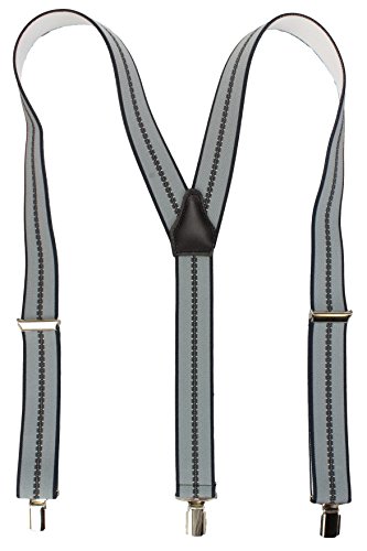 Alex Flittner Designs Tirantes de alta caalidad con 3 pinzas fuertes, anchura 35mm Rayas diseño5