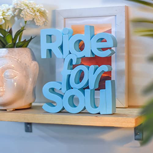 Image of NUKKAD TALES Ride for Soul Blue Fancy Decoration Showpiece Home Decor Items for Bedroom Living Room Decoration Items for Center Table Birthday Gift Items for Bike Lovers (6 x 6.70 inch)