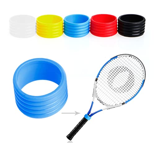 SunaOmni Tennisschläger-fixringe Gummi-griffbänder Tennisschlägerband Tennisschläger-fixringe Overgrips-Schutz Für Squashschläger Schwarz 2st - Image 8