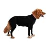 Shed Defender Body Suit for Dogs – Original –Anti Shedding Shirt, Reduce Dog Hair, Dog Onesie Surgery Recovery Suit, Anxiety, Calming, Car Seat Cover, E-Collar, Hot Spots, Jumpsuit(Black, L)