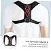 BESTYASH Invisible Back Brace Posture Corrector Belt for Men and Women Adjustable Breathable Posture Trainer with Adhesive Buckle Durable PU Leather and Sponge Material Comfortable for