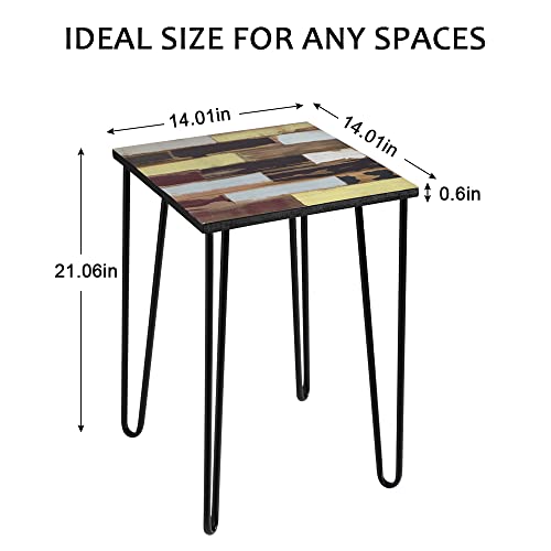 Hadulcet Small Accent Table, Small Side Table For Small Spaces, Small Square Table Wood Side Tables Bedroom, Small End Tables Living Room, Bedside Tables Nightstand, Outdoor Side Table Small Table #TOP5
