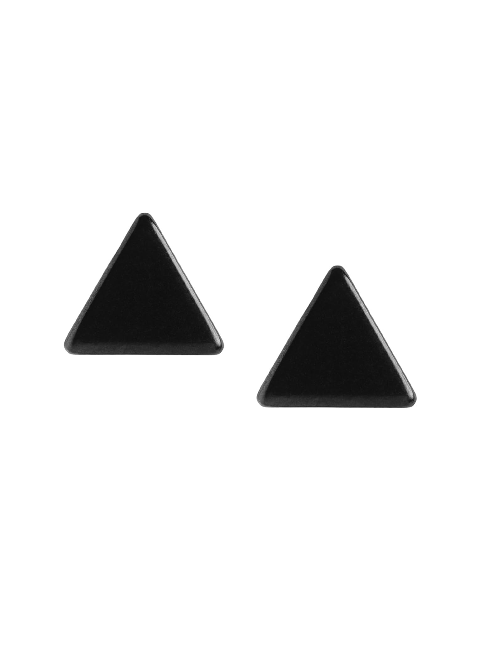 carlton london Men Black Triangular Earring-picture-14
