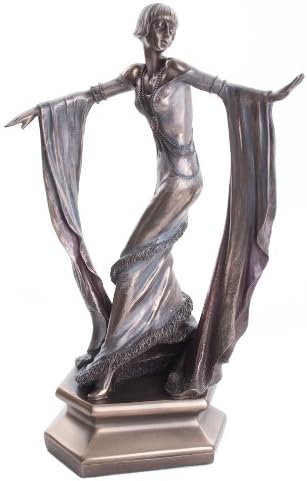 Art Deco Sculpture Lady Viola Dancer Figurine Chiparus