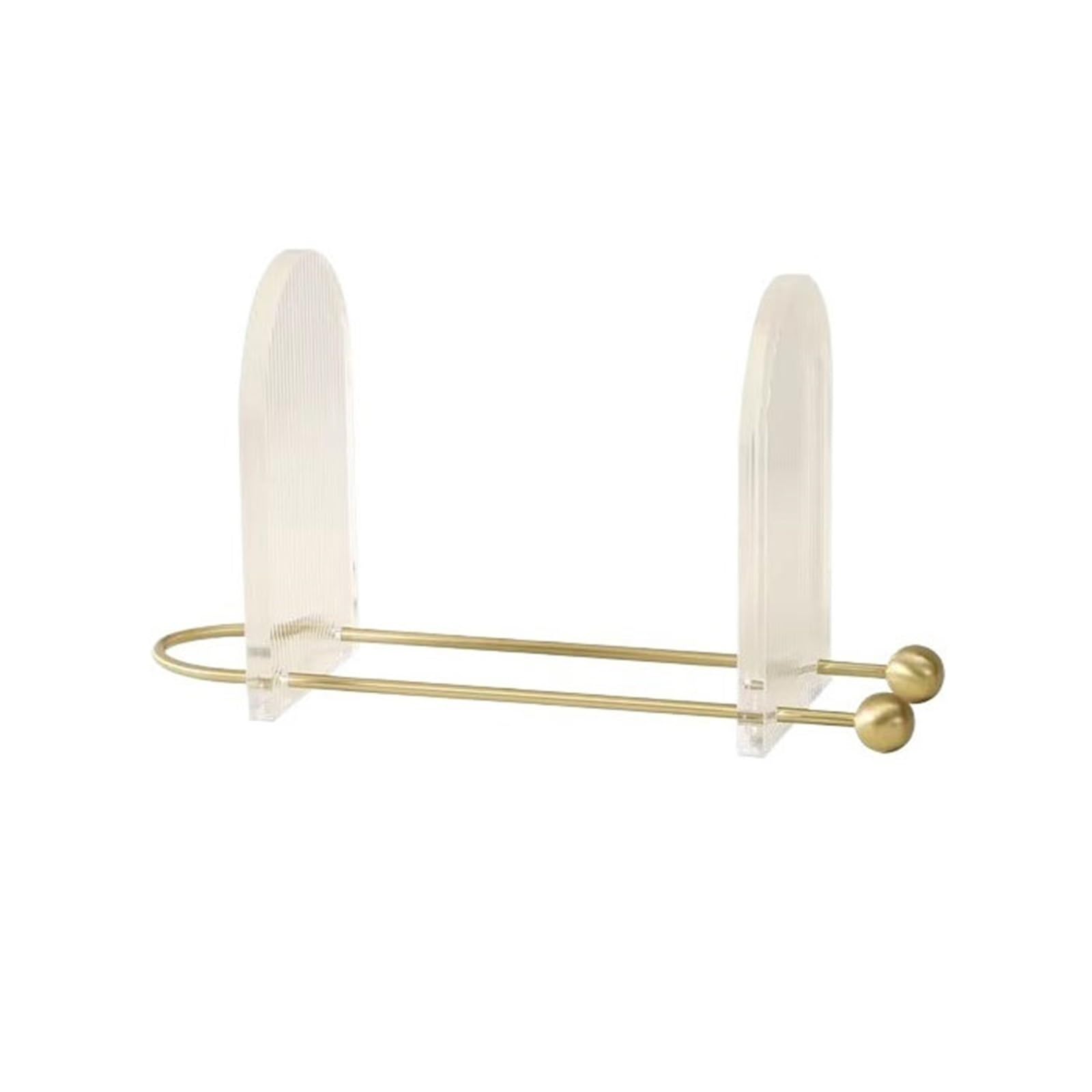 Zhaoj24-05 Bookcase Scalable Acrylic Brass Bookshelf Creative Nordic Desktop Storage Rack