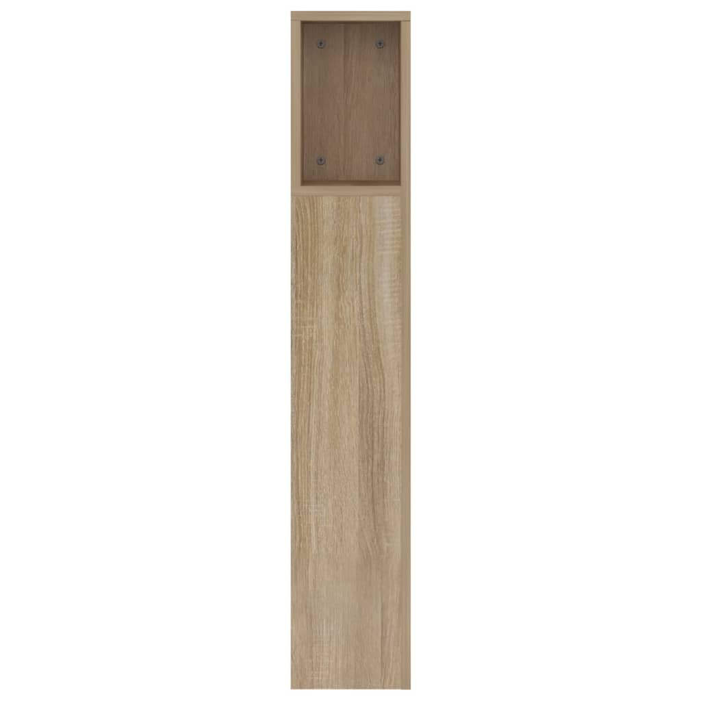 Festnight Tete de lit 160 cm Tête de lit avec Rangement Têtes de lit pour Adulte Armoire de Tête de Lit Murale Meuble de Chambre à Coucher avec Rangement-Chêne sonoma-160x18,5x104,5 cm
