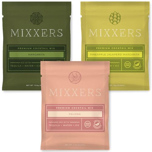 Mixxers Tequila Bundle - Premium Cocktail Mix Packets, Easy On the Go Vegan & Gluten Free Mixers, 5...