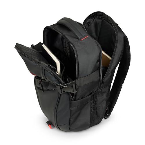 Image of SWISS MILITARY 30L Unisex Laptop Travel Backpack for 15.6-Inch Laptops - with Luggage Strap, Detachable Key Ring, Anti-Theft Pocket, Expandable Bottle Pocket for Office and College Use