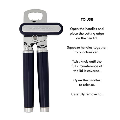 Image of KitchenAid Classic Multifunction Can Opener / Bottle Opener, 8.34-Inch, Cobalt Blue