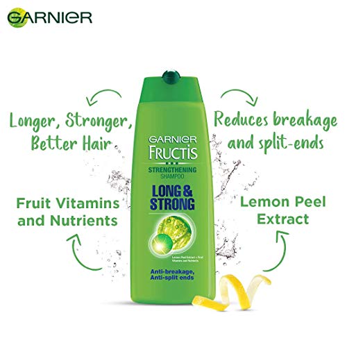 Garnier-Fructis-Long-and-Strong-Strengthening-Shampoo-340ml Garnier Fructis, Shampoo for all hair types, Strengthening & Repairing, Long & Strong, 340ml