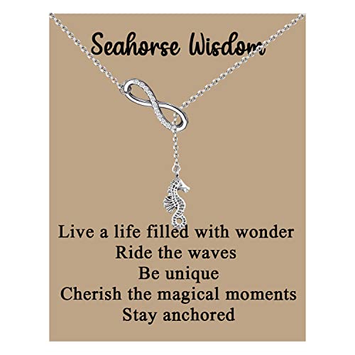 MAOFAED Seahorse Jewelry Seahorse Wisdom Sign Inspirational Gift