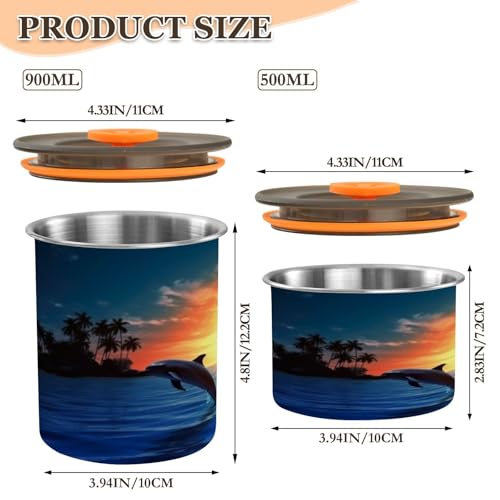 Contenedor hermético para café acero inoxidable 30oz miniatura 2
