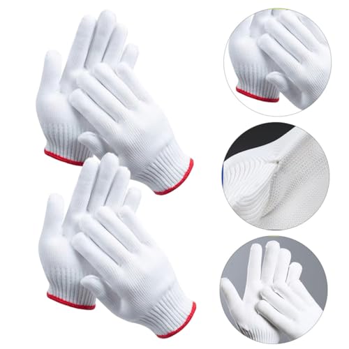 Guantes de trabajo de nailon antideslizantes con hilo de algodón grueso 7