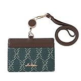 [クレリア] パスケース 定期入れ レディース リール＆ネックストラップ付き 社員証ケース IDカードホルダー Belleシリーズ 【CL-18031】 (マドンナブルー)