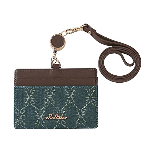 [クレリア] パスケース 定期入れ レディース リール＆ネックストラップ付き 社員証ケース IDカードホルダー Belleシリーズ 【CL-18031】 (マドンナブルー)