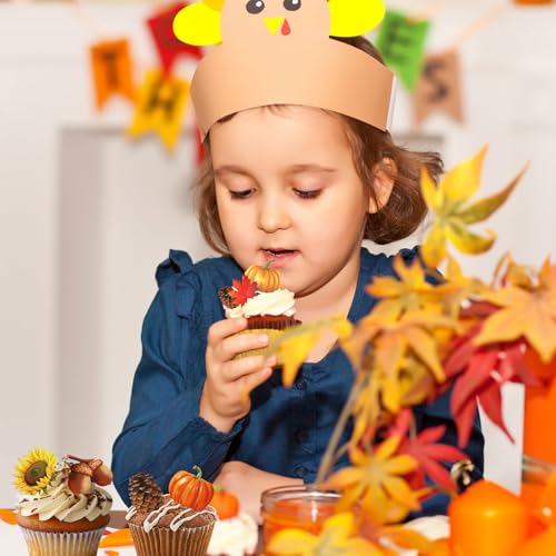 image for lasuroa 280pcs Edible Fall Cake Decorations, Edible Sunflower Fall Lea