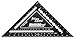 Johnson Level & Tool 12" Johnny Square, Professional Easy-Read Aluminum Rafter Square w/out Manual