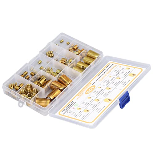 Inserts filetés autotaraudeurs M2 à M10 | Coffret de 102 pièces en acier