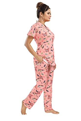 Image of Creation Butter Fly Print Night Suit for Women /Girls