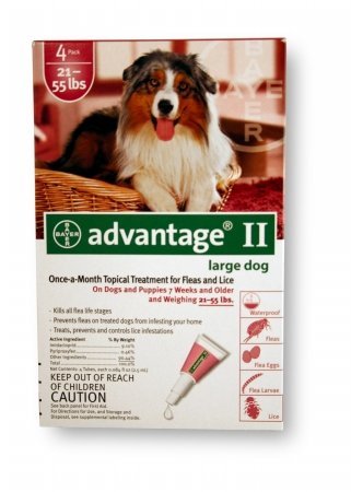 Advantage Ii Flea And Lice Treatment For Dogs 21-55 Lb 4 Month #TOP9