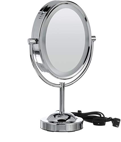 Conair Lighted Vanity Mirror, LED, 1X/7X Magnifying, Double Sided - image 4