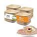 Raj Eco Compostable Mini Palm Leaf Plates Like Bamboo Plate Disposable - 4 Inch Square 100 Mini Party Plate, Natural Wooden, Eco-Friendly, Fancy Biodegradable & Disposable Wedding Picnic 1