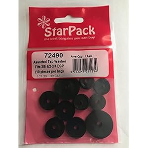 Assorted Tap Washers To Fit 3/8 Inch, 1/2 Inch, and 3/4 Inch Pack 13
