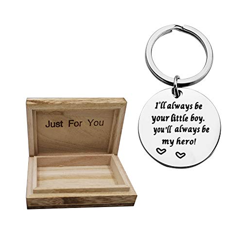 SANNYRA Keychain I Will Always Be Your Little boy You Will Always Be My Hero