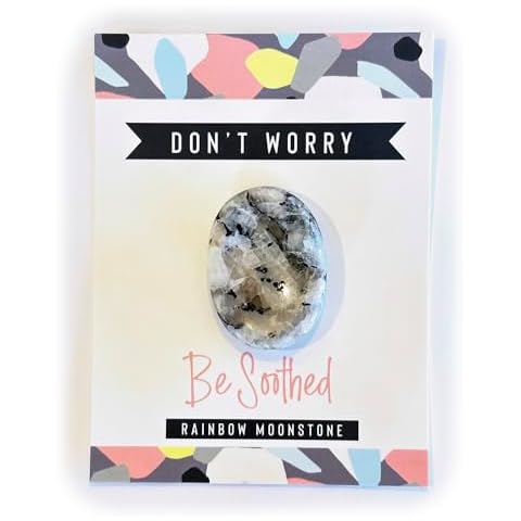 Wee Blue Coo Rainbow Moonstone Worry Stone Cover