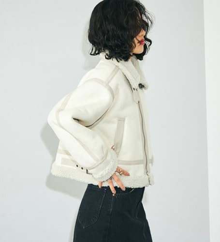 D アルファインダストリーズ B-3フェイクムートン 希少ショートホワイト B-3フェイクムートン オーバーサイズ | アルファ インダストリーズ