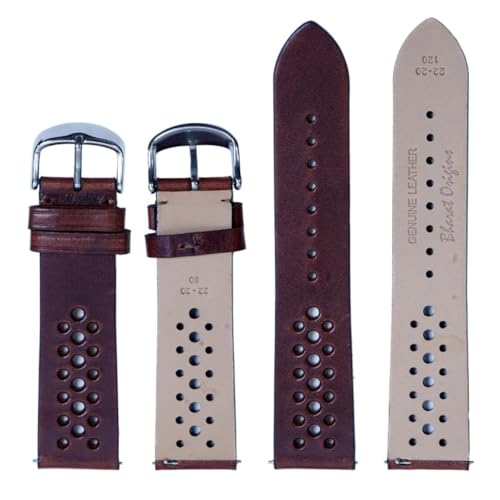 Image of Quick Release Watch Band 22mm 20mm IBIZA BROWN Italian Genuine Leather Watch Strap for Samsung Galaxy Watch | Huawei Watch | Fossil Watch | Amazfit Watch | Oneplus Watch | Pebble Watch | Seiko Watch | Casio Watch | Citizen Watch | Emporio Armani | Armani Exchange| Guess Watch