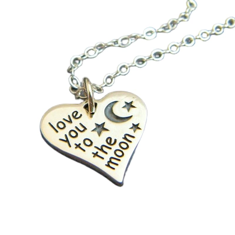 Collier cœur argent sterling 925 avec chaîne 45 cm plaqué argent