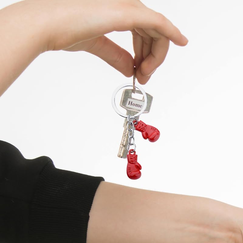 Mini Boxing Gloves Keychain for Men Women Boys Girls Boxer Gifts for Husband Son Daughter Friends Fitness Gifts image 4