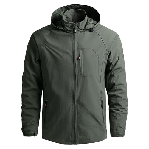 Veste softshell homme militaire Pike coupe-vent légère à capuche de mi-saison