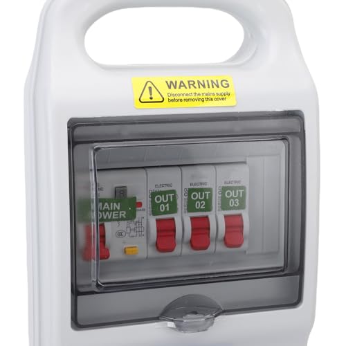 Boîte de distribution d'énergie extérieure en matériau PC robuste à charnière