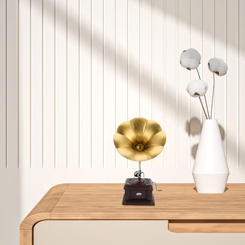 Figurine de phonographe résine pour styliser un bar rétro - 6